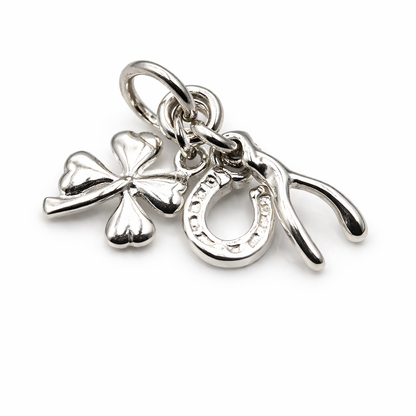 Sterling Silver Lightweight Lucky Good Luck Horseshoe Pendant Charm