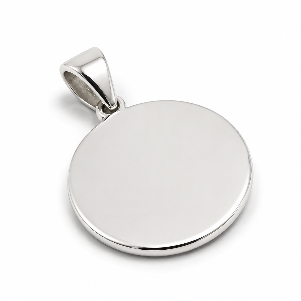 Sterling Silver 925 20mm Disc Pendant or Charm Engraving Available