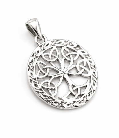 Genuine Sterling Silver 925 Filigree Tree Of Life 18mm Pendant Charm