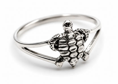 Size T Genuine Sterling Silver 925 Solid Turtle Ring