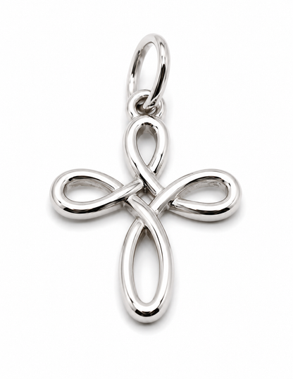 Small 9ct 9K Delicate Yellow, Rose or White Gold Celtic Cross Pendant