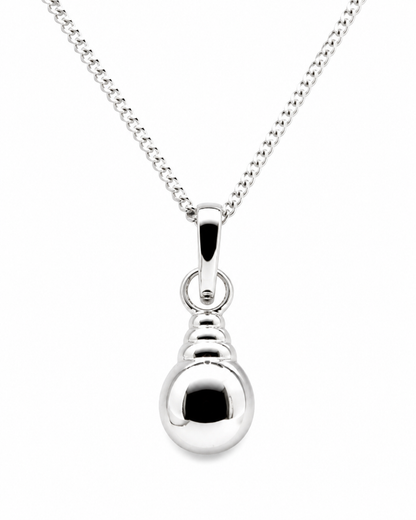 Sterling Silver 925 Ball Pendant & 50cm Silver Chain + Enhancer