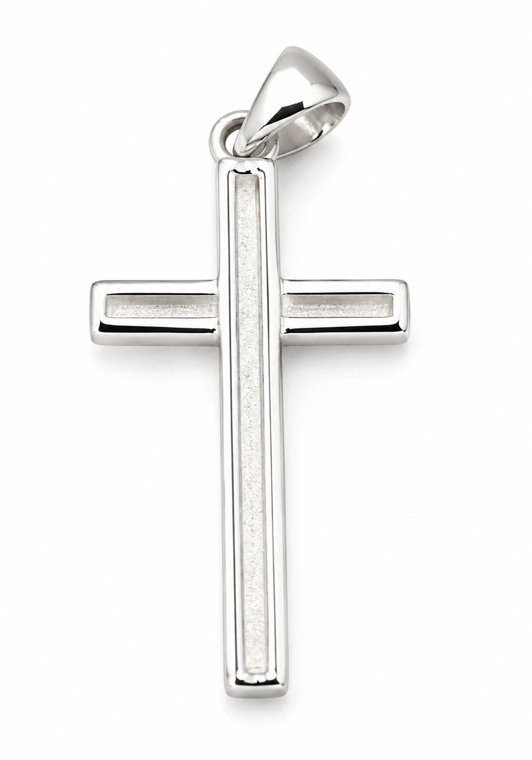 Genuine Large Sterling Silver 925 Cross Pendant 38mm x 20mm