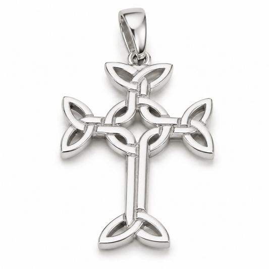Genuine Small Sterling Silver 925 Celtic Cross Pendant or Charm