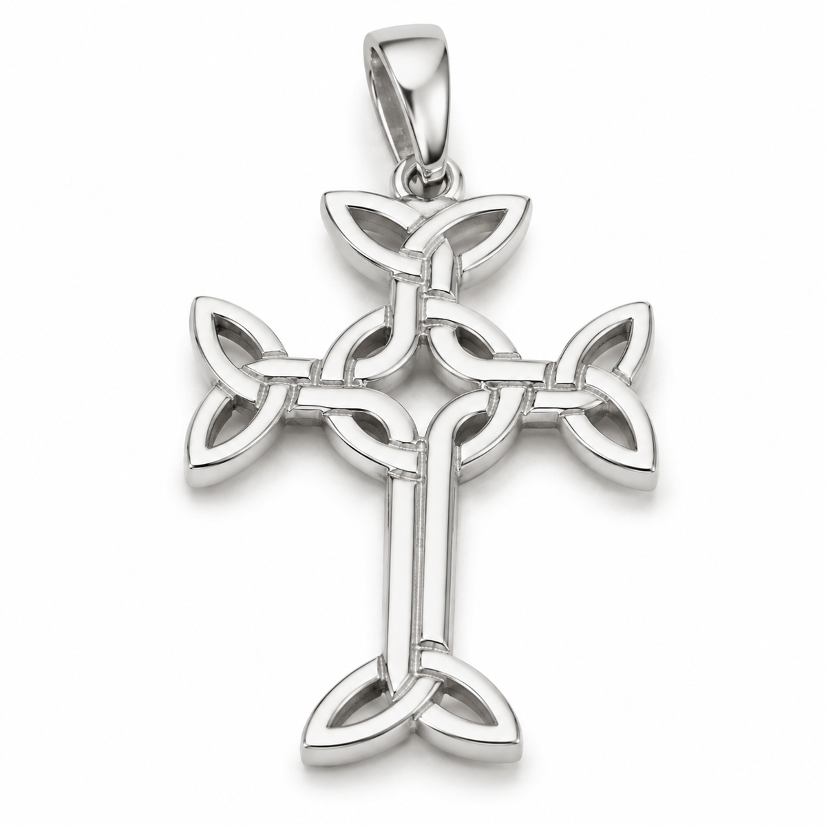 Genuine Small 9ct 9k 375 Yellow, Rose Or White Gold Celtic Cross Pendant