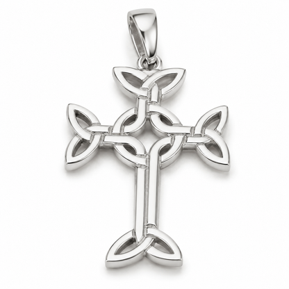 Genuine Small 9ct 9k 375 Yellow, Rose Or White Gold Celtic Cross Pendant