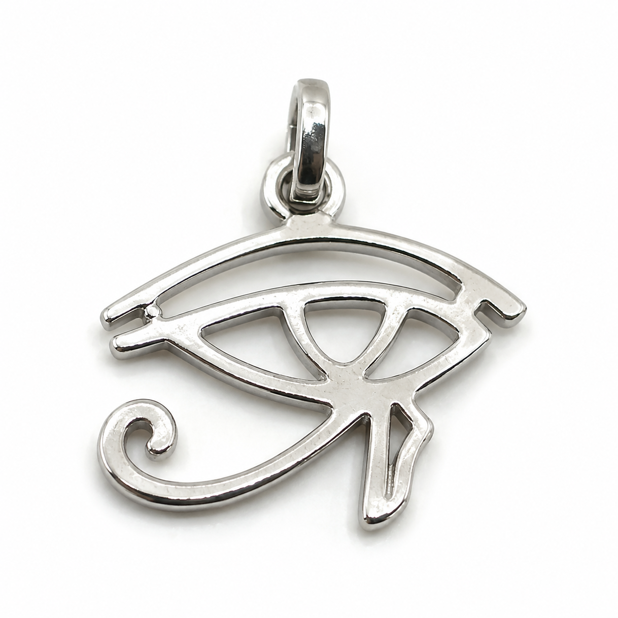 Genuine Sterling Silver 925 or 9ct 9k 375 Yellow Gold 18mm Round 'Eye of Horus' Pendant