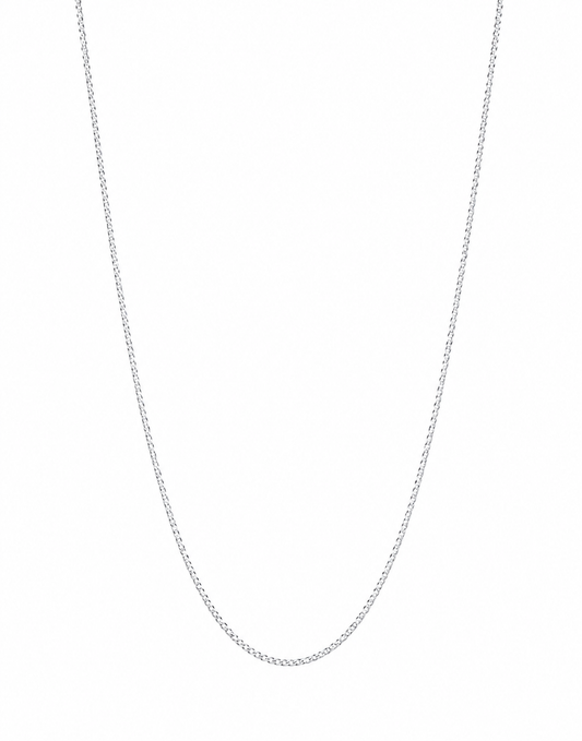 Genuine Sterling Silver 925 Kerb Curb Link Chain Necklace 40cm, 45cm, 50cm or 55cm