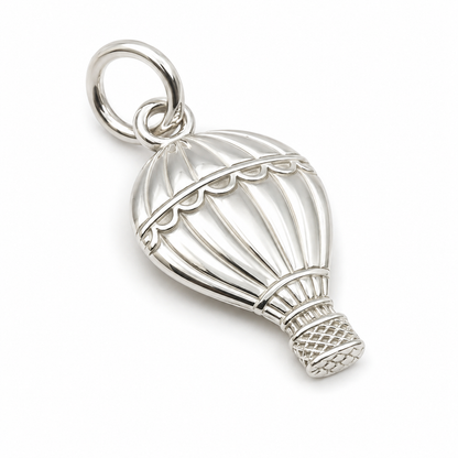 Genuine Sterling Silver 925 Hot Air Balloon Pendant or Charm