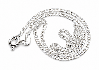 Sterling Silver 925 Diamond Cut Curb Chain 4.04 grams 50cm