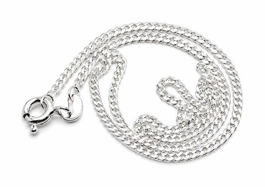 Sterling Silver 925 Diamond Cut Curb Chain 4.04 grams 50cm