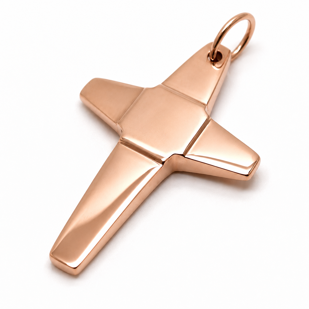 Kaedesigns Large Solid Heavy 9ct 9k 375 Yellow, Rose Or White Gold Flat Plain Cross Pendant