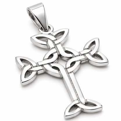 Genuine New Small 9ct 9k 375 Yellow, Rose Or White Gold Celtic Cross Pendant