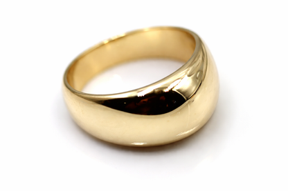 Size V, Kaedesigns, Genuine 9kt 9ct Heavy Yellow, Rose or White Gold Full Solid Extra 12mm Large Dome Ring