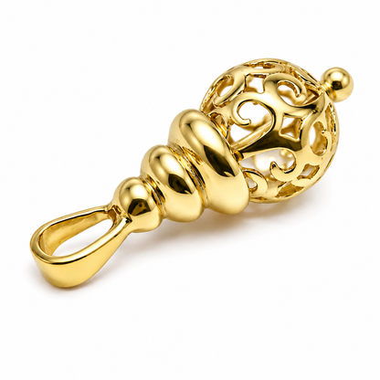 Kaedesigns New Genuine 9ct 9K Yellow, Rose or White Gold 10mm Filigree Ball Pendant