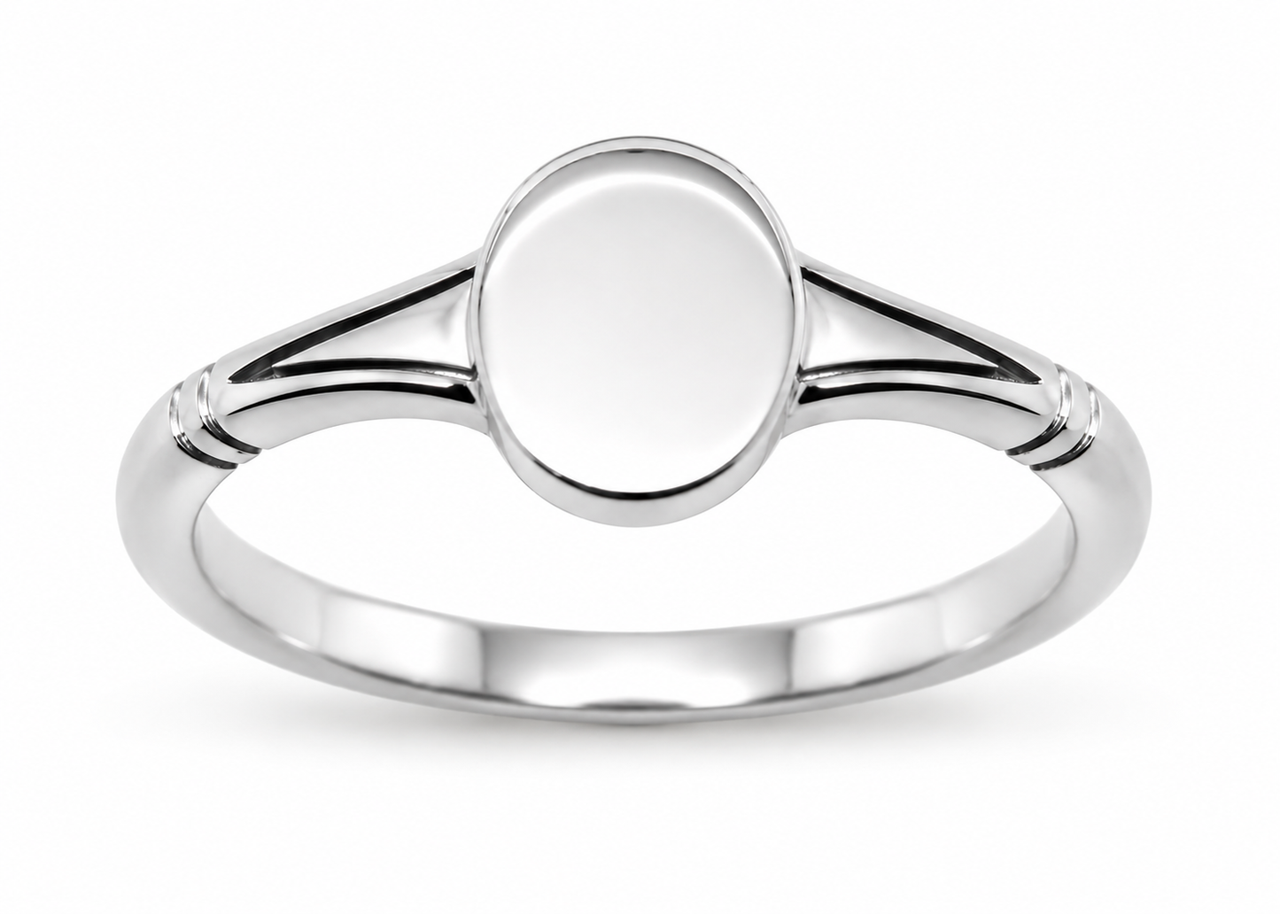 Genuine Solid 9ct 9K 375 Yellow, Rose or White Gold Oval Signet Ring - Choose your size Q to W
