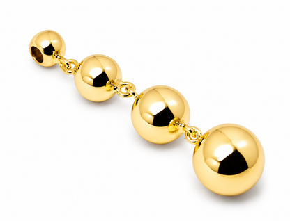 Kaedesigns 9ct 9kt 375 Genuine Yellow, Rose or White Gold 4 Ball Drop Pendant