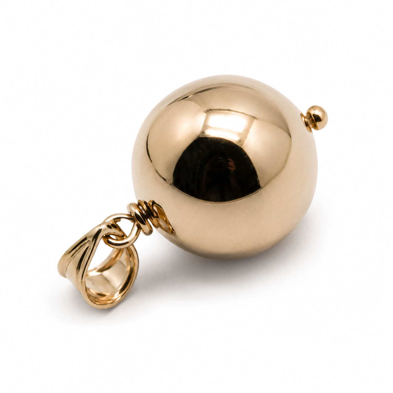 Kaedesigns Heavy 9ct 9K 375 Rose, Yellow Or White Gold 18mm Plain Ball Pendant