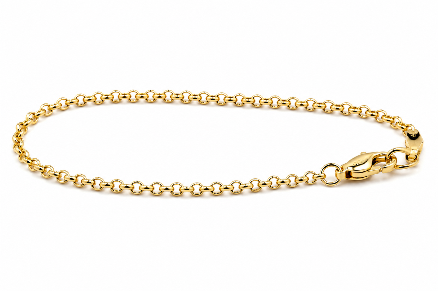 Genuine 9ct 9k 375 Yellow or Rose Gold Solid 19cm Belcher Bracelet