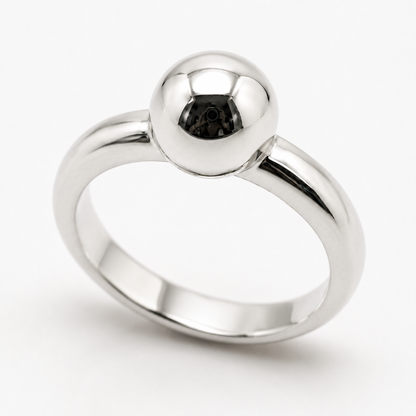 Kaedesigns Genuine 9ct 9kt 375 Yellow, Rose or White Gold 10mm Full Ball Ring - Choose your ring size H to P