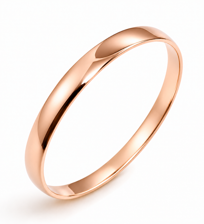 Genuine 9ct 9kt 375 FULL SOLID Heavy Yellow, Rose or White gold 8mm wide 65mm inside diameter Bangle