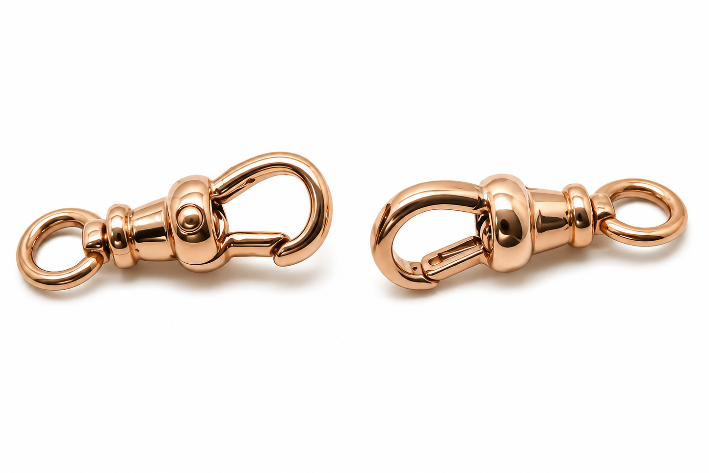Genuine 9ct 9k 375 Solid 2 X  Rose Gold Albert Swivel Clasp 15mm Size