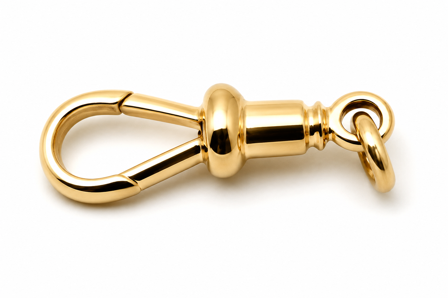 Kaedesigns 9ct 9k 375 Solid Yellow, Rose or White Gold Albert Swivel Clasp 21mm Size + Jump ring