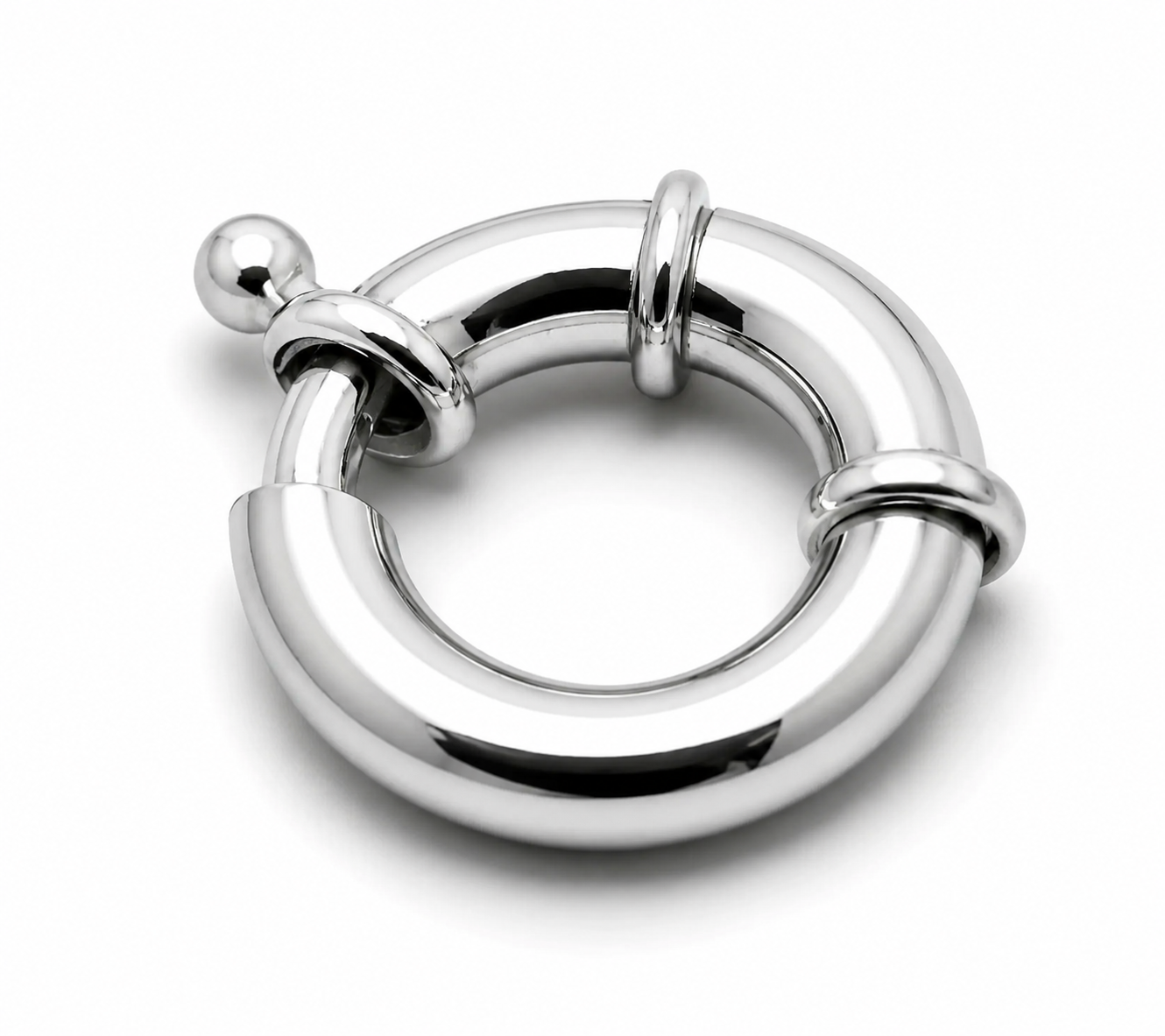 Kaedesigns Genuine Sterling Silver 925 16mm Bolt Ring Clasp
