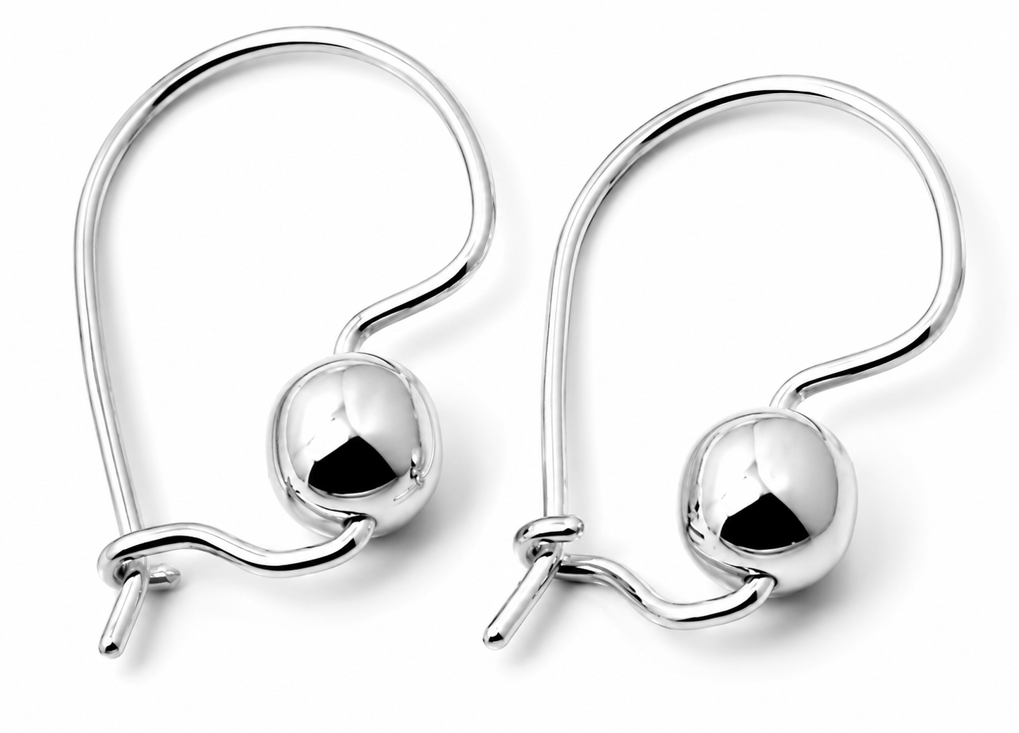 Kaedesigns Genuine 9ct 9k 375 Yellow, Rose or White Gold 8mm Plain Ball Drop Earrings