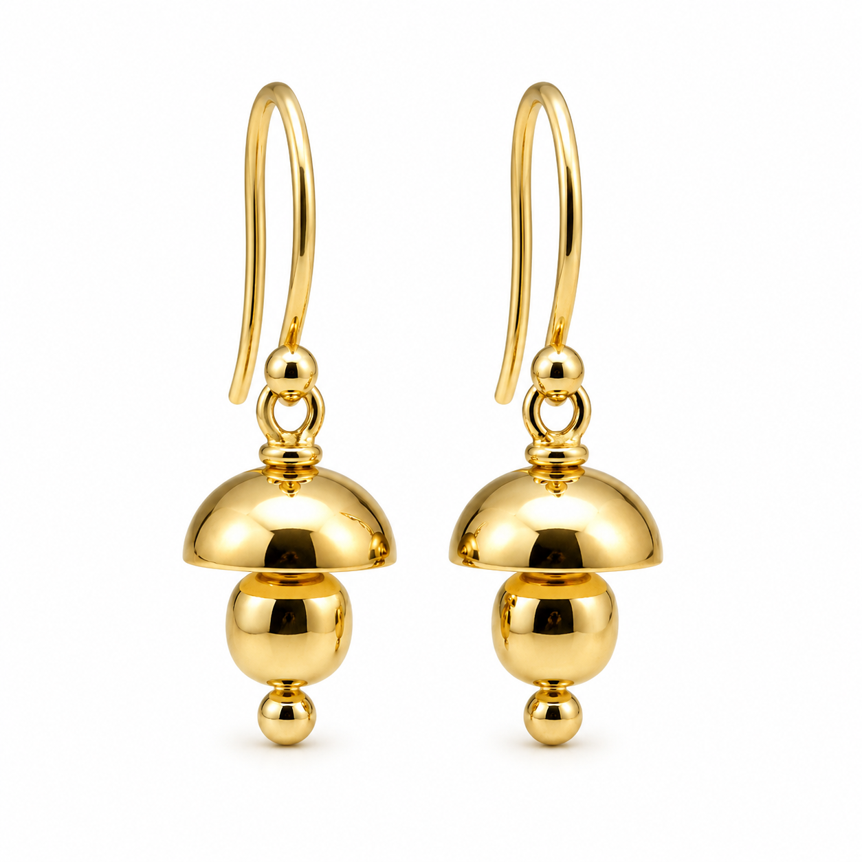Kaedesigns Genuine 9ct 9k 375 Yellow, Rose or White Gold Fancy Hook Earrings