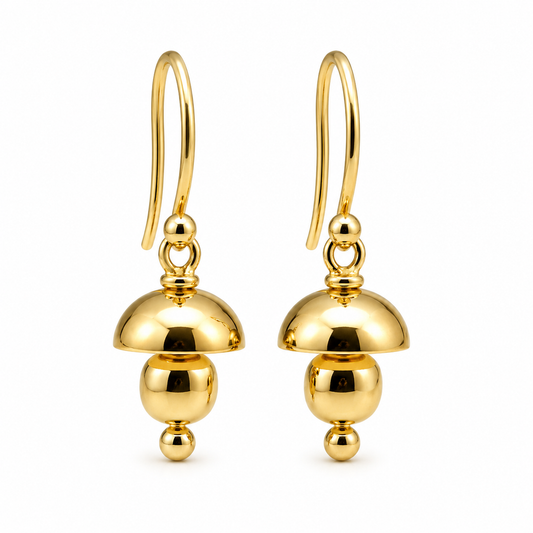 Kaedesigns Genuine 9ct 9k 375 Yellow, Rose or White Gold Fancy Hook Earrings