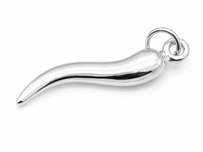 Genuine Sterling Silver 925 Lucky Horn Of Plenty Pendant / Charm