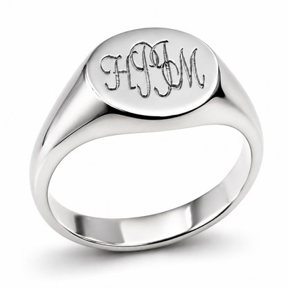 Size V Genuine 375 9kt 9ct 375 Yellow, Rose or White Gold Full Solid Heavy Signet Ring + Engraving