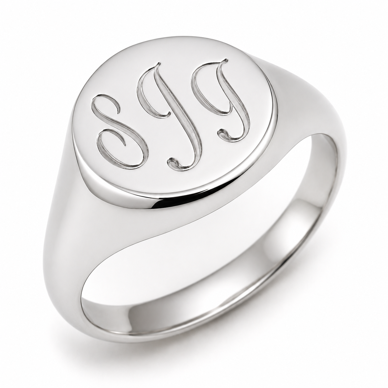 Genuine 9ct 9k 375 Yellow, Rose or White Gold Oval Signet Ring + Engraving - Choose your size Q to V