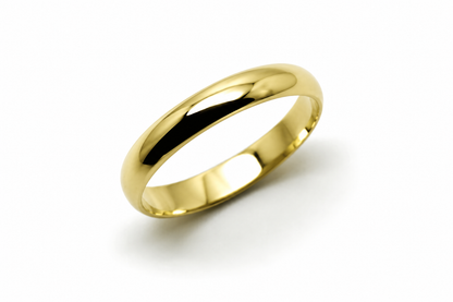 Genuine Solid 9ct Yellow Gold 2.5mm Wedding Band Ring Choose your Size