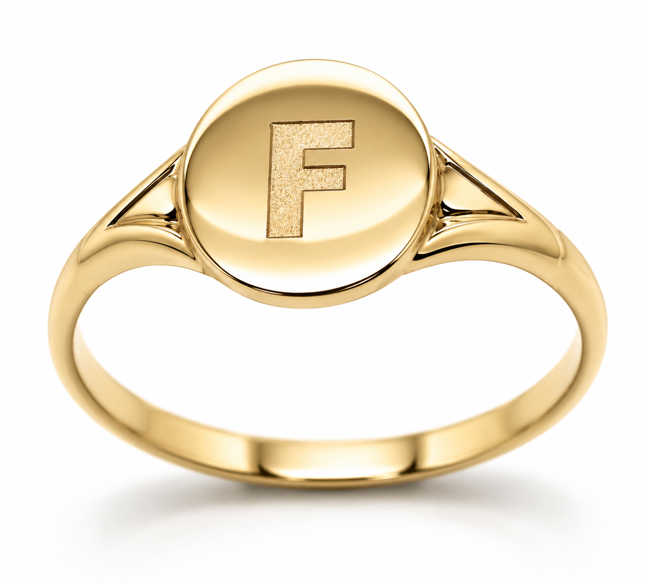 Kaedesigns Genuine 9ct 9k 375 Yellow, Rose or White Gold Oval Signet Ring Engraved "All Letters Available"