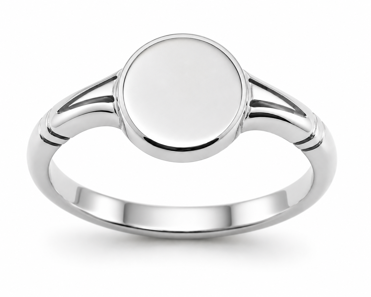 Kaedesigns Genuine Solid 9ct 9K 375 Yellow, Rose or White Gold Oval Signet Ring - Choose your ring size H to P