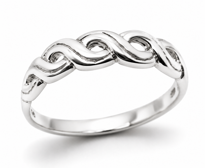 Kaedesigns, New 9ct 9kt Genuine Solid Yellow, Rose or White Gold Celtic Weave Ring 209