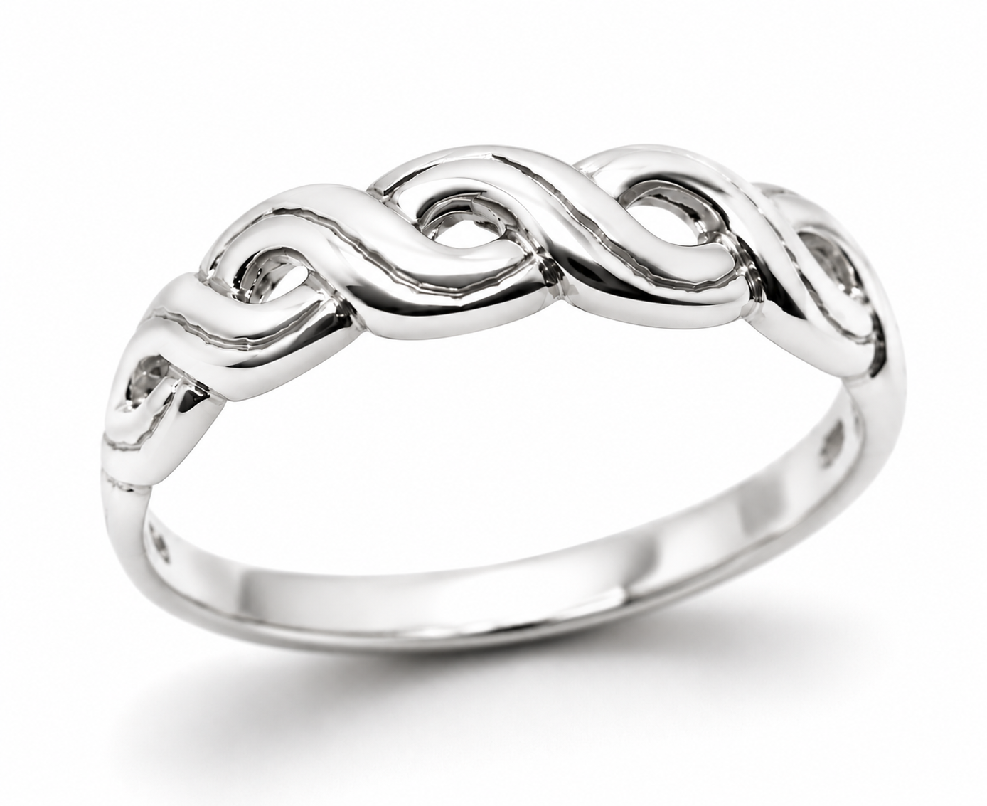 Kaedesigns Genuine Solid Sterling Silver 925 Fancy Celtic Swirl Ring 209 - Choose your size