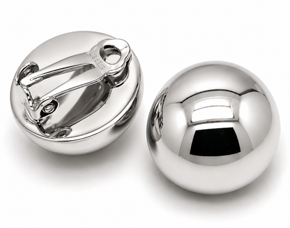 Kaedesigns Genuine 9ct 9k 375 Yellow, Rose Or White Gold Clip On 18mm Half Ball Earrings