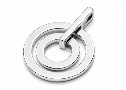 Kaedesigns Genuine Solid 9ct 9k 375 Solid Yellow, Rose or White Gold Plain Two 2 Circles Pendant