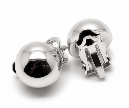 Kaedesigns 9ct 9k 375 Yellow, Rose Or White Gold Clip On 10mm Half Ball Earrings