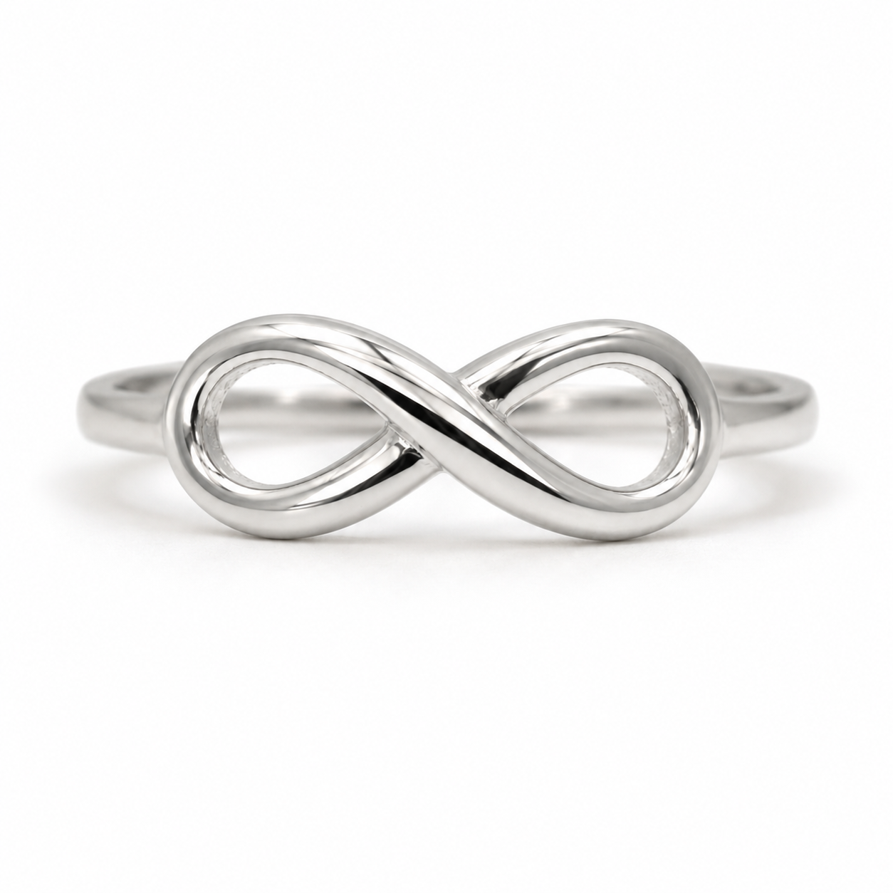 Genuine Sterling Silver 925  Infinity Ring Size L / 5.5