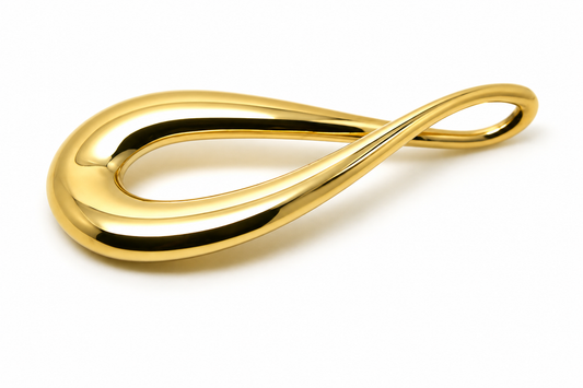 Kaedesigns 9ct 9K 375 Yellow, Rose or White 375 Gold Medium Teardrop Pendant