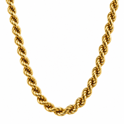 Genuine 14ct 14k Yellow Gold Rope 80cm Rope Chain Necklace 20 grams