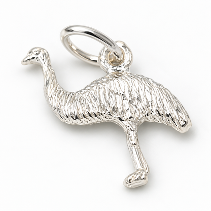 Kaedesigns Genuine Sterling Silver 925 Emu Pendant or Charm