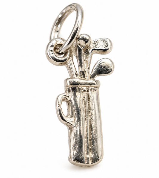 Kaedesigns, Genuine Sterling Silver 925 Golf Clubs Pendant Charm