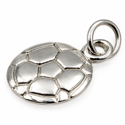 Sterling Silver 925 Soccer Ball Pendant or Charm