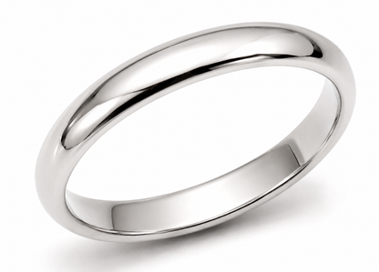 Genuine Custom Made Solid 9ct 9kt 375 Yellow, Rose or White Gold 3mm Wedding Band Size M