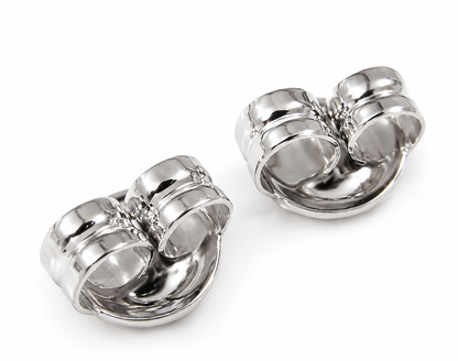 Genuine 9ct 9K 375 Yellow or Rose or White Gold Or Sterling Silver Earring Butterfly Backs 4.8mm 240